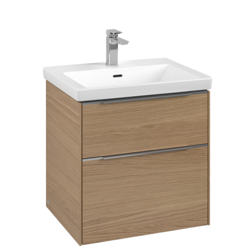 Szafka podumywalkowa VILLEROY&BOCH SUBWAY 3.0 57,2x57,6cm, 2 szuflady, Nordic Oak C57800VJ