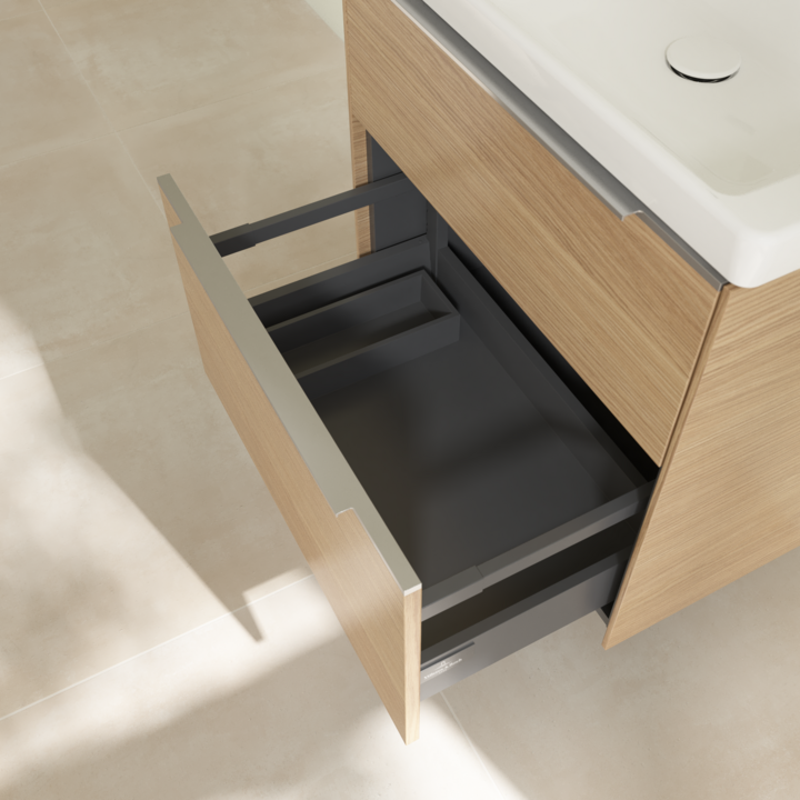 Szafka podumywalkowa VILLEROY&BOCH SUBWAY 3.0 62,2x57,6cm, 2 szuflady, Nordic Oak C57600VJ
