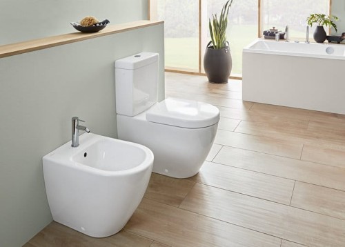 Bidet stojący VILLEROY&BOCH SUBWAY 2.0 56x37cm, CeramicPlus, biały  540100R1