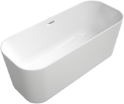 Wanna wolnostojąca VILLEROY&BOCH FINION 170x70cm, z pierścieniem dekoracyjnym, chrome, funkcja emotion, biała UBQ177FIN7N100V101