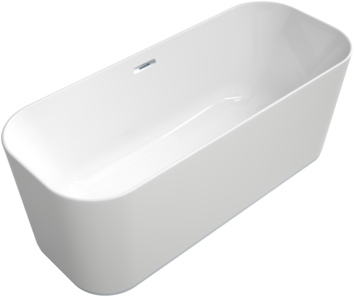 Wanna wolnostojąca VILLEROY&BOCH FINION 170x70cm, z pierścieniem dekoracyjnym, chrome, funkcja emotion, biała UBQ177FIN7N100V101