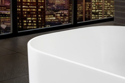 Wanna wolnostojąca VILLEROY&BOCH FINION 170x70cm, z pierścieniem dekoracyjnym, chrome, funkcja emotion, biała UBQ177FIN7N100V101