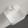 Umywalka FINION 430x390mm, z/otw., b/przel. (ceram.korek) Bialy CP VILLEROY&BOCH 436443R1