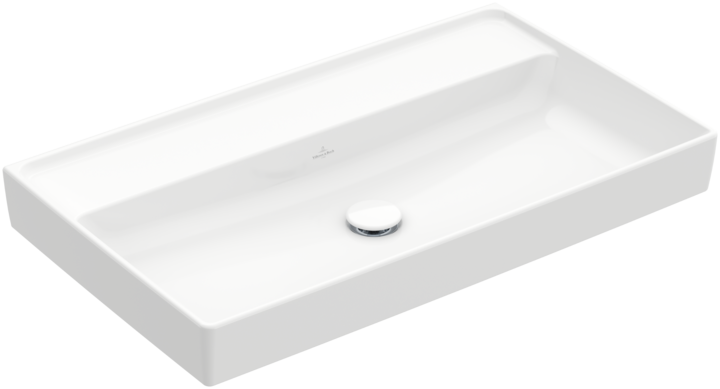 Umywalka meblowa VILLEROY&BOCH COLLARO 80x47cm, bez otworu, bez przelewu, biała 4A338301