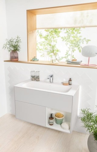 Umywalka meblowa VILLEROY&BOCH FINION 100x50cm, CeramicPlus, biała 4164ABR1