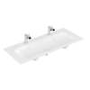 Umywalka meblowa VILLEROY&BOCH FINION 120x50cm, 2 otwory, bez przelewu, CeramicPlus, biała 4164C1R1