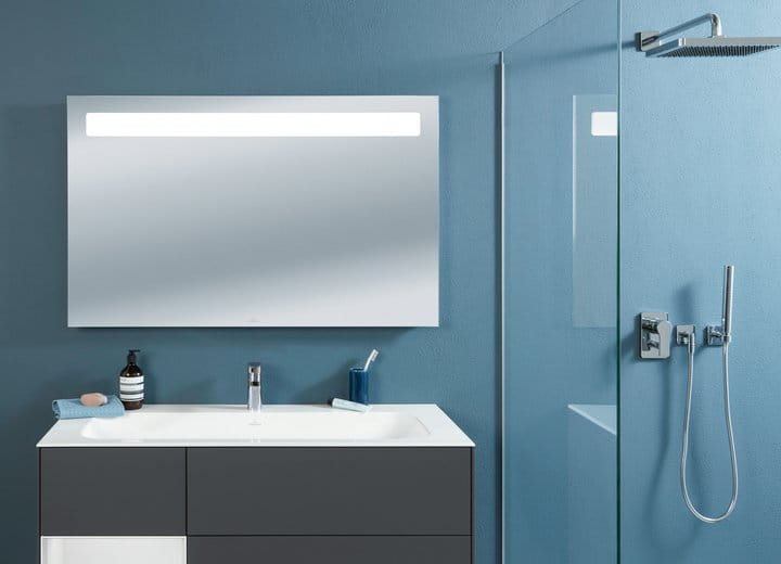 Umywalka meblowa VILLEROY&BOCH FINION 120x50cm, 3 otwory, bez przelewu, CeramicPlus, biała 4164C2R1