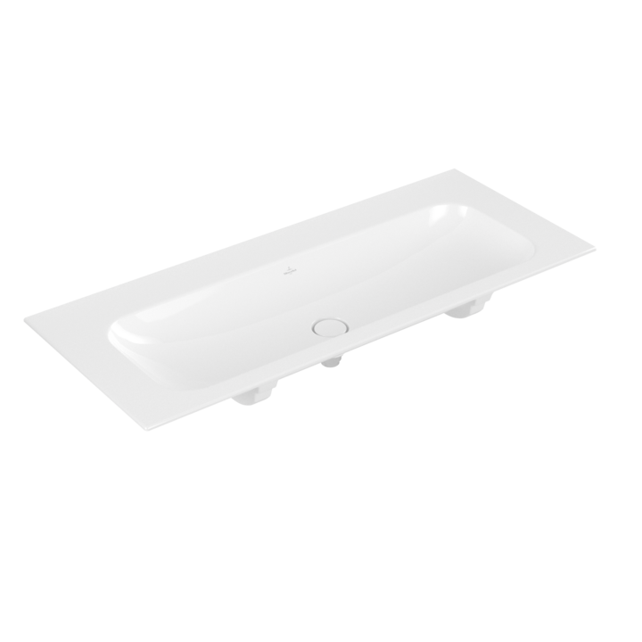 Umywalka meblowa VILLEROY&BOCH FINION 120x50cm, bez otworu, bez przelewu, CeramicPlus, biała 4164C3R1