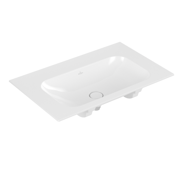 Umywalka meblowa VILLEROY&BOCH FINION 80x50cm, bez otworu, bez przelewu, CeramicPlus, biała 416483R1
