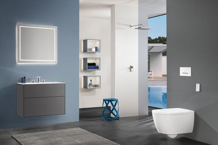 Umywalka meblowa VILLEROY&BOCH FINION 80x50cm, bez przelewu, CeramicPlus, biała 416481R1