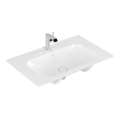 Umywalka meblowa VILLEROY&BOCH FINION 80x50cm, bez przelewu, CeramicPlus, Stone White 416481RW