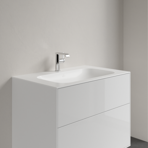 Umywalka meblowa VILLEROY&BOCH FINION 80x50cm, bez przelewu, CeramicPlus, Stone White 416481RW