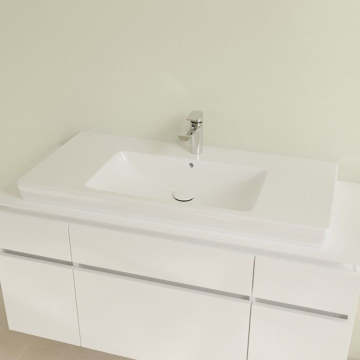 Umywalka meblowa VILLEROY&BOCH SUBWAY 2.0 100x47cm, biała 71751G01