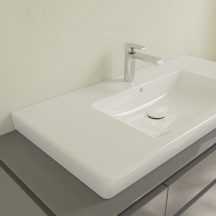 Umywalka meblowa VILLEROY&BOCH SUBWAY 2.0 100x47cm, CeramicPlus, biała 71751GR1