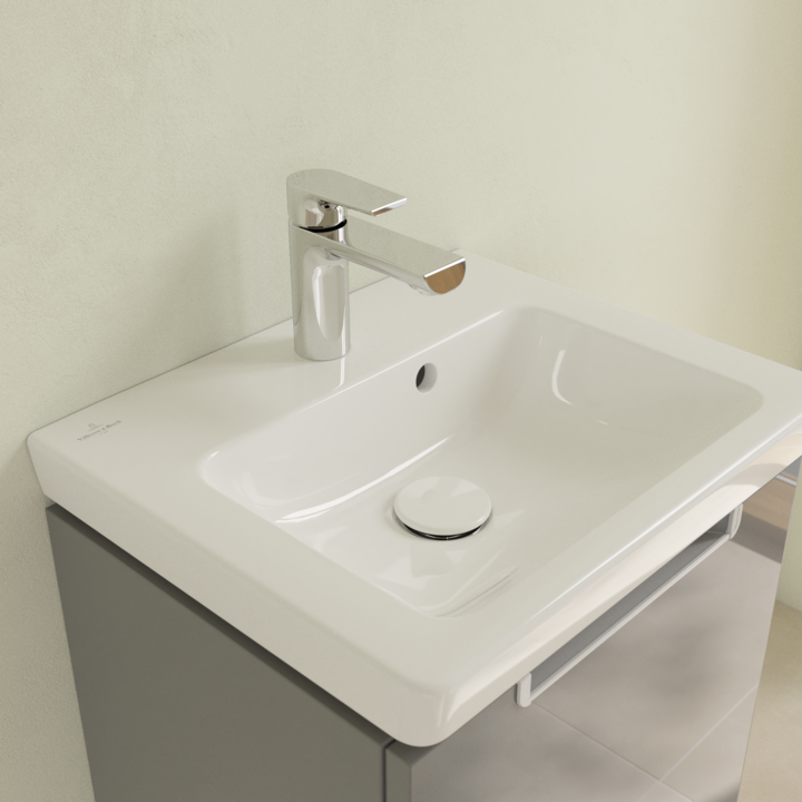 Umywalka meblowa VILLEROY&BOCH SUBWAY 2.0 45x37cm, CeramicPlus, biała 7315F5R1
