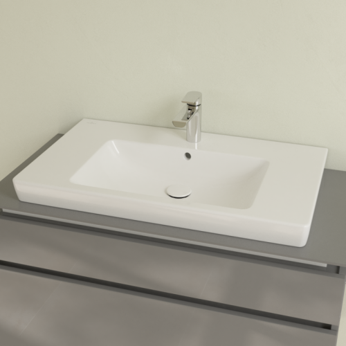 Umywalka meblowa VILLEROY&BOCH SUBWAY 2.0 80x47cm, CeramicPlus, biała 71758GR1