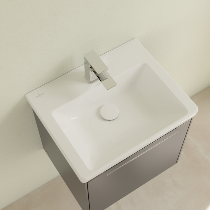 Umywalka meblowa VILLEROY&BOCH SUBWAY 3.0 50x40cm, bez przelewu, biała 4370FG01