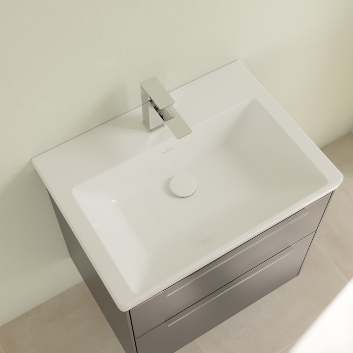 Umywalka meblowa VILLEROY&BOCH SUBWAY 3.0 65x47cm, bez przelewu, biała 4A706601
