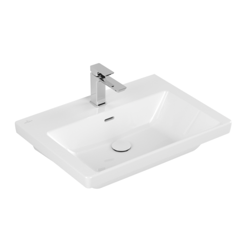 Umywalka meblowa VILLEROY&BOCH SUBWAY 3.0 65x47cm, biała 4A706501