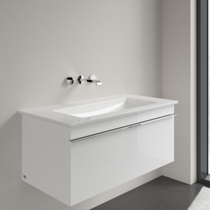 Umywalka meblowa VILLEROY&BOCH VENTICELLO 100x50cm, bez otworu, CeramicPlus, biała 4104AJR1