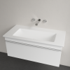 Umywalka meblowa VILLEROY&BOCH VENTICELLO 100x50cm, bez otworu, CeramicPlus, biała 4104AJR1