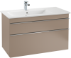 Umywalka meblowa VILLEROY&BOCH VENTICELLO 100x50cm, lewa, CeramicPlus, biała 4134L1R1
