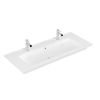 Umywalka meblowa VILLEROY&BOCH VENTICELLO 120x50cm, 2 otwory, CeramicPlus, biała 4104CKR1