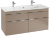 Umywalka meblowa VILLEROY&BOCH VENTICELLO 120x50cm, 2 otwory, CeramicPlus, biała 4104CKR1