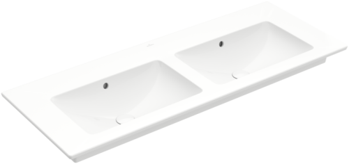 Umywalka meblowa VILLEROY&BOCH VENTICELLO 130x5cm, bez otworu, podwójna, biała 4111DJ01