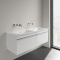 Umywalka meblowa VILLEROY&BOCH VENTICELLO 130x5cm, bez otworu, podwójna, biała 4111DJ01