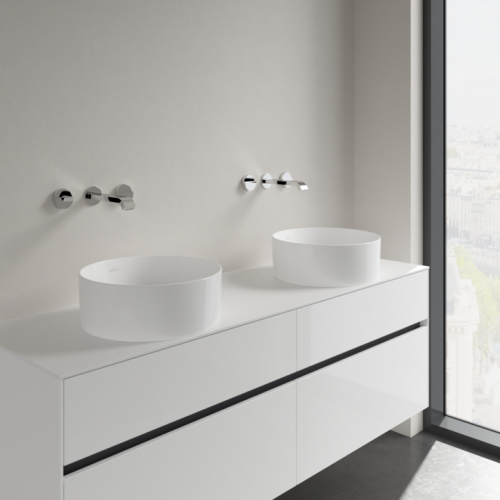 Umywalka nablatowa VILLEROY&BOCH COLLARO 40cm, bez przelewu, CeramicPlus, biała 4A1840R1