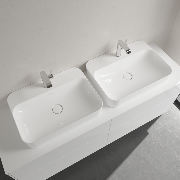 Umywalka nablatowa VILLEROY&BOCH FINION 60x45cm, CeramicPlus, biała 414264R1