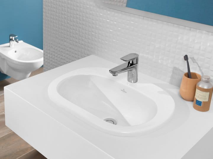 Umywalka nablatowa VILLEROY&BOCH O.NOVO 56x40,5cm, bez przelewu, biała 41615701