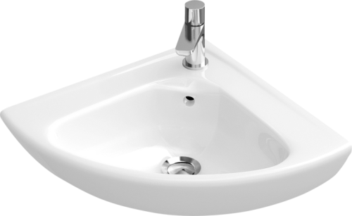Umywalka narożna VILLEROY&BOCH O.NOVO 41,5cm, CeramicPlus, biała 732740R1