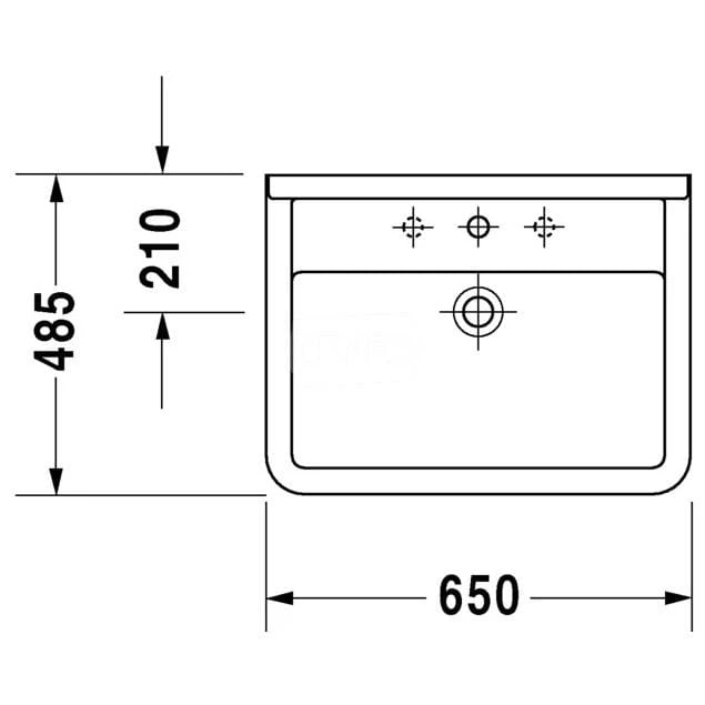 Umywalka DURAVIT STARCK 3 65x48,5cm biała 0300650000