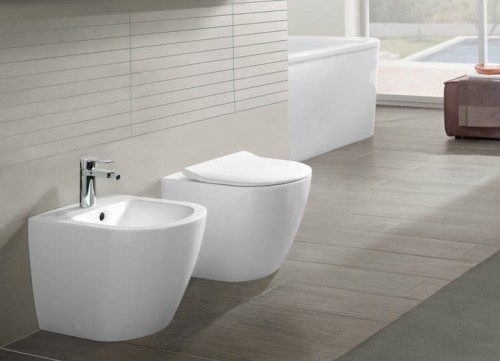 Miska stojąca VILLEROY&BOCH SUBWAY 2.0 56cm, DirectFlush, CeramicPlus, biała 5602R0R1