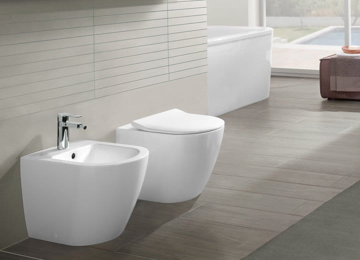 Miska stojąca VILLEROY&BOCH SUBWAY 2.0 56cm, DirectFlush, CeramicPlus, biała 5602R0R1