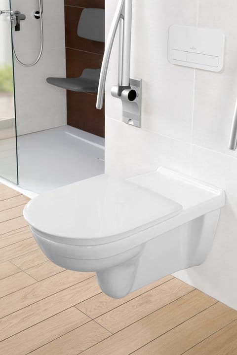 Miska wisząca VILLEROY&BOCH O.NOVO VITA 70x36cm DirectFlush, antybakteryjna, CeramicPlus, biała 4601R0T2