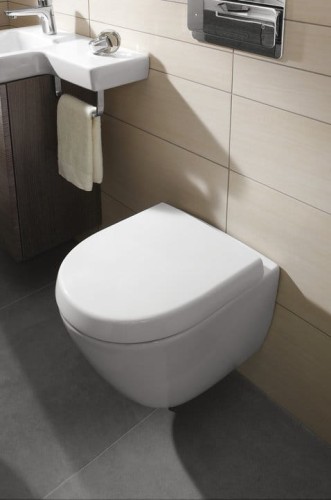 Miska wisząca VILLEROY&BOCH SUBWAY 2.0 48cm, DirectFlush, CeramicPlus, biała 5606R0R1
