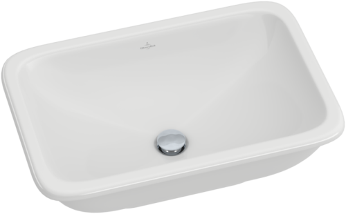 Umywalka wpuszczana VILLEROY&BOCH LOOP&FRIENDS 67,5x45cm,CeramicPlus, biała 614520R1