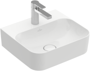 Umywalka VILLEROY&BOCH FINION FINION 43x39cm, szlifowana, bez przelewu, CeramicPlus, biała 43644LR1