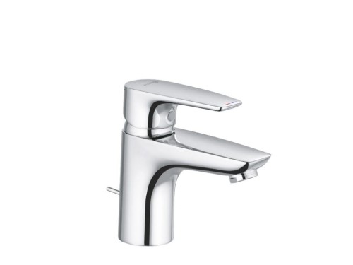Bateria umywalkowa KLUDI PURE&SOLID stojąca, z korkiem, chrom 343820575
