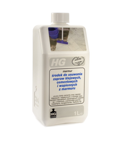 Środek czyszczący do usuwania zapraw klejowych z marmuru 1L HG 216100129
