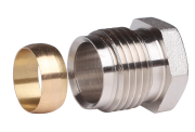Złącze zaciskowe DANFOSS do miedzi 1mm GZ 1/2 niklowane, 10szt 013G4115