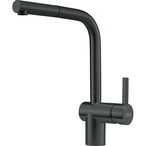 Bateria kuchenna FRANKE ATLAS NEO PULL-OUT z wyciąganą wylewką, czarna stal szlachetna 115.0550.427