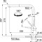 Bateria kuchenna FRANKE ATLAS NEO PULL-OUT z wyciąganą wylewką, czarna stal szlachetna 115.0550.427