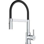 Bateria kuchenna FRANKE LINA SEMI-PRO z wyciąganą wylewką, chrom/czarny 115.0626.085