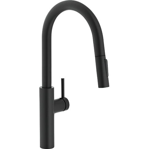 Bateria kuchenna FRANKE PESCARA L SLIDE-IN PULL-OUT z wyciąganą wylewką, czarny mat 115.0575.968