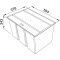 Sortownik FRANKE EASYSORT 600-2-2 37,8x56,4x34,3cm 121.0494.193