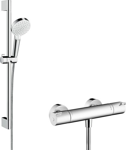 Komplet prysznicowy HANSGROHE ECOSTAT 1001CL Crometta Vario Combi 65cm, chrom 27812400